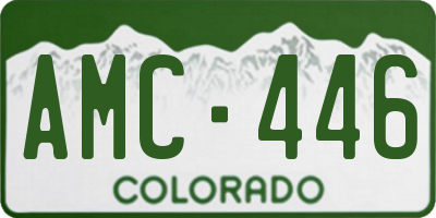 CO license plate AMC446