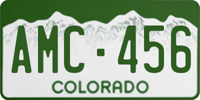 CO license plate AMC456