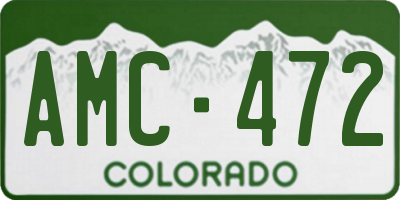 CO license plate AMC472