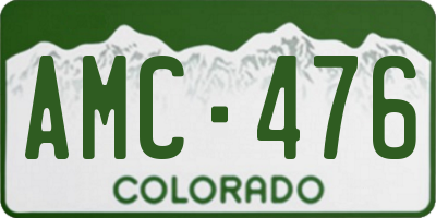 CO license plate AMC476
