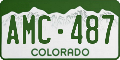 CO license plate AMC487