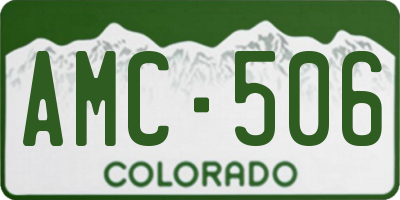 CO license plate AMC506
