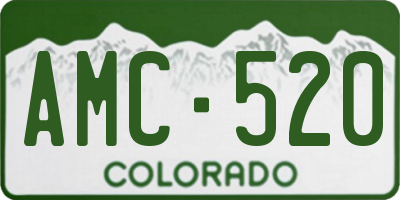 CO license plate AMC520