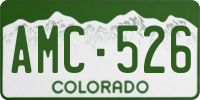 CO license plate AMC526