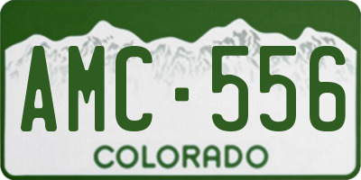 CO license plate AMC556