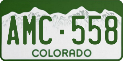 CO license plate AMC558