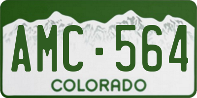 CO license plate AMC564