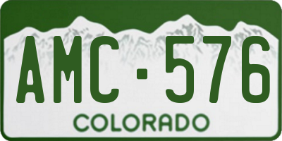 CO license plate AMC576