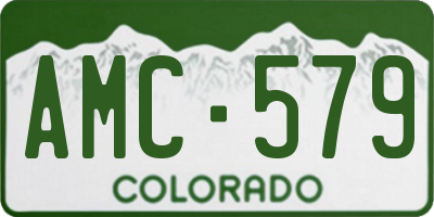 CO license plate AMC579
