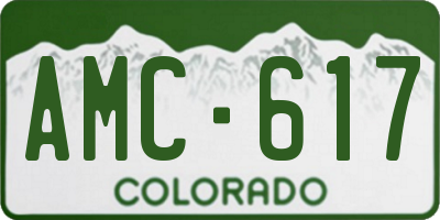 CO license plate AMC617