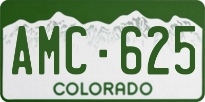 CO license plate AMC625