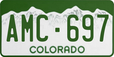 CO license plate AMC697