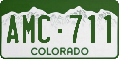 CO license plate AMC711