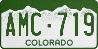 CO license plate AMC719