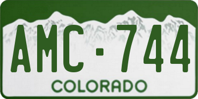 CO license plate AMC744