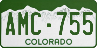 CO license plate AMC755