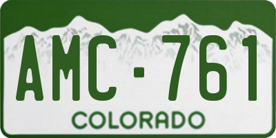 CO license plate AMC761