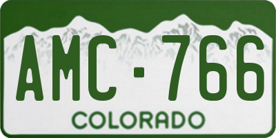 CO license plate AMC766