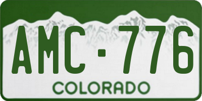 CO license plate AMC776