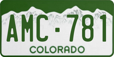 CO license plate AMC781