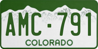 CO license plate AMC791