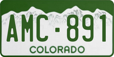 CO license plate AMC891