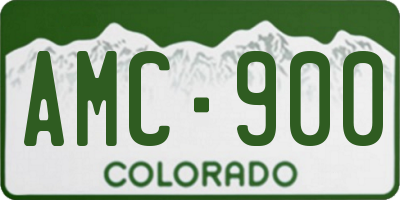 CO license plate AMC900