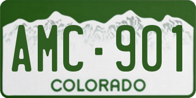 CO license plate AMC901