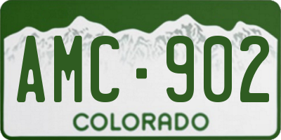 CO license plate AMC902
