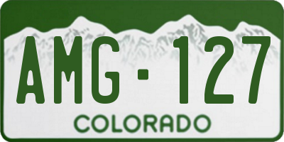 CO license plate AMG127