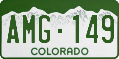 CO license plate AMG149