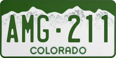 CO license plate AMG211