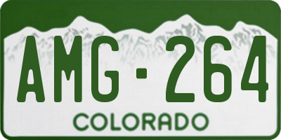 CO license plate AMG264
