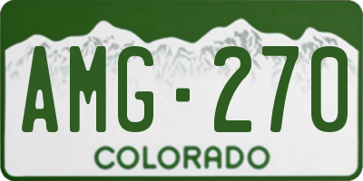 CO license plate AMG270