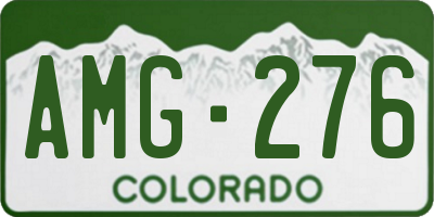 CO license plate AMG276