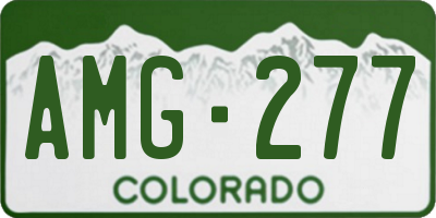 CO license plate AMG277
