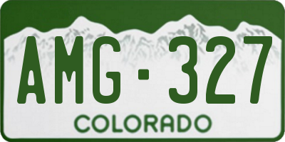 CO license plate AMG327