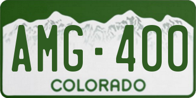 CO license plate AMG400