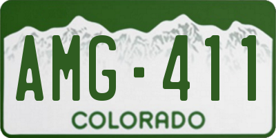 CO license plate AMG411