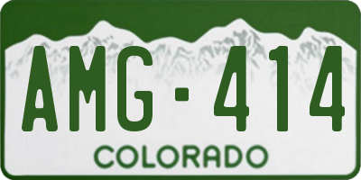 CO license plate AMG414