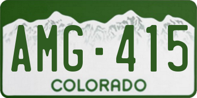 CO license plate AMG415