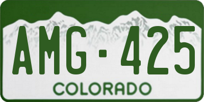 CO license plate AMG425