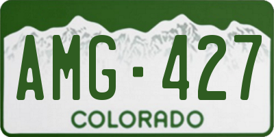 CO license plate AMG427