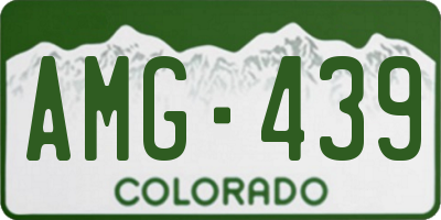 CO license plate AMG439