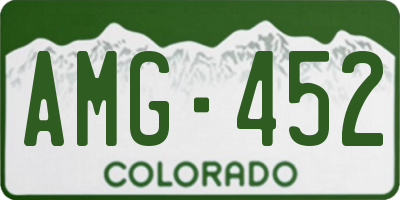 CO license plate AMG452