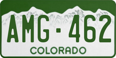 CO license plate AMG462