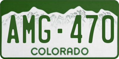 CO license plate AMG470