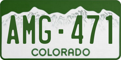 CO license plate AMG471