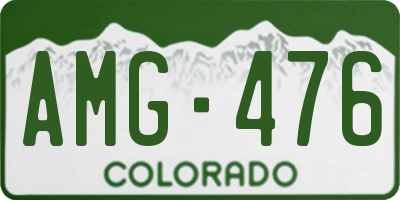 CO license plate AMG476