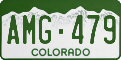 CO license plate AMG479
